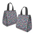 thumbnail image 2 of Pioneer Flower Floral Print Pattern Insulated Lunch Bag for Women Men, Large Portable Soft Cooler Tote, Thermal Food Storage Bag with Pearl Cotton, 8.66L, 8.75"x5.75"x9.5", 2 of 6