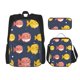 thumbnail image 1 of Easygdp Cute Puffer Fish Mochila para Niños y Niñas con Set de Caja de Almuerzo y Estuche para Lápices 3 en 1, Mochila Escolar Estampada para Adolescentes, 1 of 7