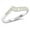 White, variant on White Simulated Opal Wavy V Shape Band Ring Sterling Silver Size 5