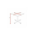 thumbnail image 4 of Regency Kobe 36 in. Square X-Base Breakroom Table- Neo Walnut, 4 of 7