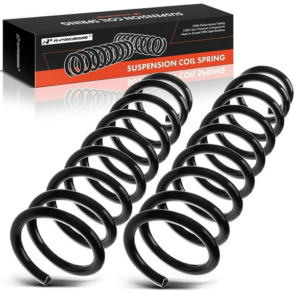 A-Premium Suspension Coil Springs Compatible with Audi B5 A4 Quattro 1996-2001 Rear Left and Right 2-PC Set