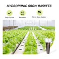 thumbnail image 2 of 100 cestas de cultivo hidropónico, cestas de repuesto compatibles con hidroponía con 100 etiquetas de plantas, 2 of 5