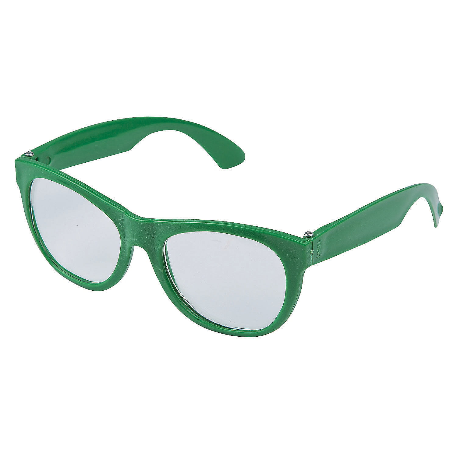 Plastic Clear Lens Glasses Green 1 Pc - Apparel Accessories - 1 Piece -  Walmart.com