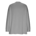 thumbnail image 7 of idosla Women's Plus Size Bow Tie Front Cardigan Sweater Long Sleeve Drop Shoulder Outerwear (Grey, S), 7 of 7