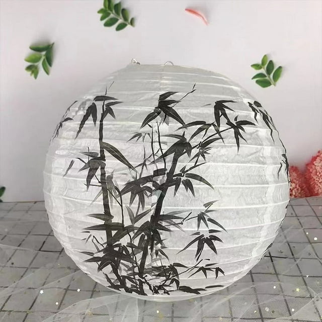 Nvzi Paquete de 6 faroles de papel chinos para decoración de fiestas de bodas, restaurantes, hogares, estilo oriental chino, 11,8 pulgadas (01)