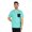 Aqua Blue, variant on SolidComfortable Cotton T-Shirt ForMens Classic-Fit Short Sleeve Lightweight Shirt W/ Patch Pocket