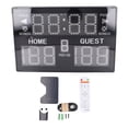 thumbnail image 2 of Marcador Electrónico, Marcador De Baloncesto Digital Portátil, Pantalla LED De 11 Dígitos Marcador Electrónico Con Control Remoto Para Competición Juegos Interiores Al Aire, 2 of 7