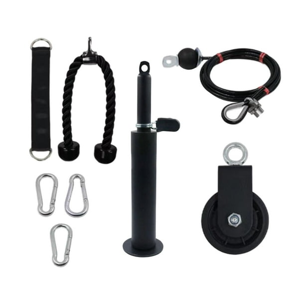 Kit de entrenamiento de fuerza 8x, de polea de Cable de peso, máquina de Cable de polea extraíble LAT para gimnasio en casa, entrenamiento de Estilo B