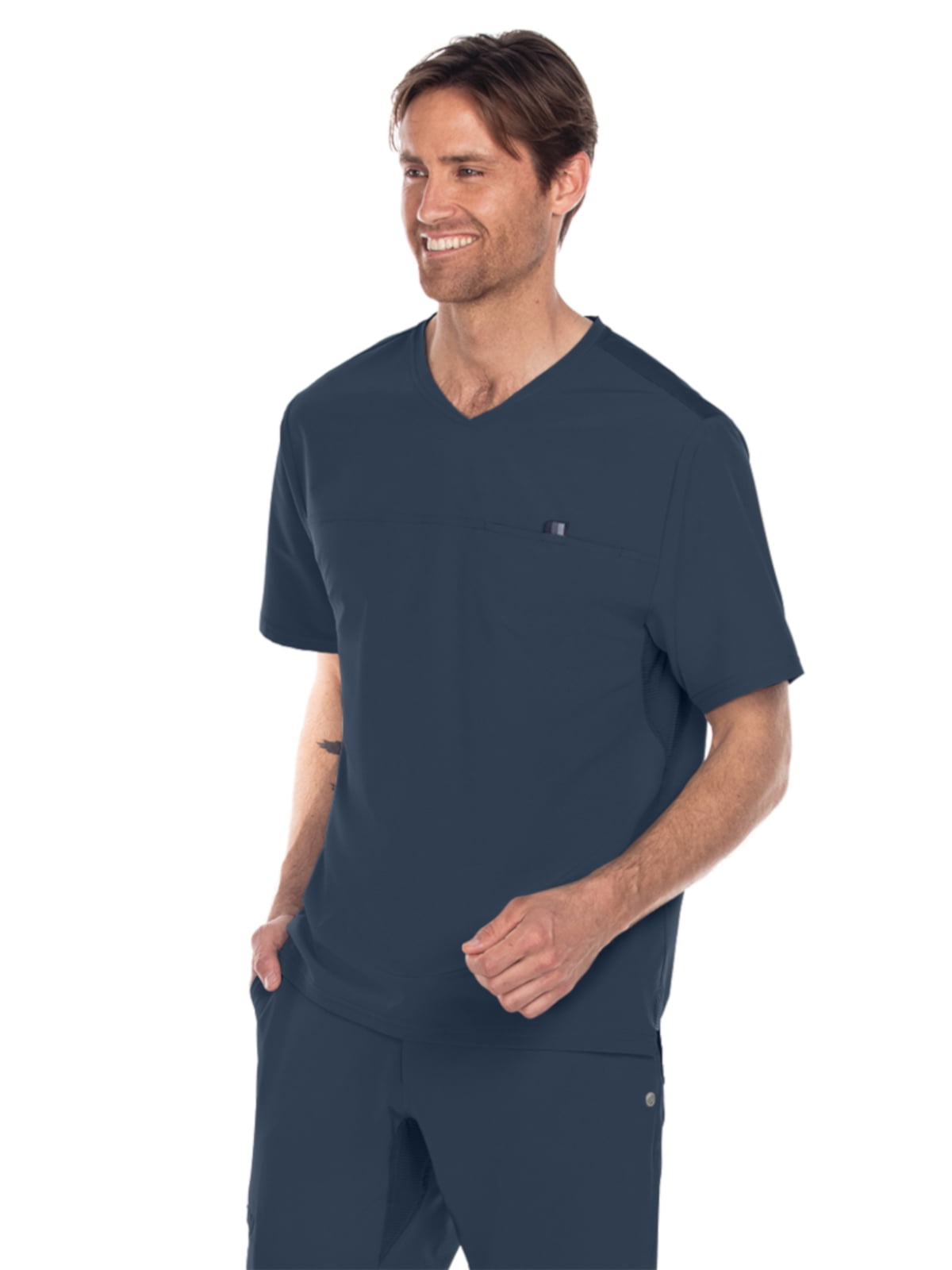 Barco One Wellness BWT010 Men's Scrub Top Steel XS