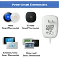 thumbnail image 2 of 24 Volt Transformer, C-Wire Power Adapter for Ecobee Nest Honeywell Emerson Sensi, Ring Doorbell Pro, Nest Hello, Skybell, Smart WiFi Thermostat and Doorbell Transformer, 25 ft Cable, 2 of 10