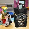 thumbnail image 7 of XMXT Collapsible Laundry Basket Hamper, Motorcycle Bullhorn Skull Large Laundry Bag Clothes Hamper with Aluminum Handle, 50L, 7 of 7