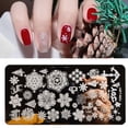 thumbnail image 3 of Happydeer Nail Stamping Plate Clear Engraved Christmas Pattern Stainless Steel Nail Decoration Image Templates for Salon, 3 of 13