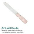 thumbnail image 5 of Lima de uñas, lima de uñas de metal de doble cara con mango antideslizante y estuche de cuero, limas de uñas para mujeres y hombres, 5 of 5