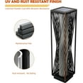 thumbnail image 4 of GRANDPATIO Outdoor Lights Solar Floor Lamp Resin Wicker Lamp All-weather Solar Light Outdoor Waterproof for Yard, Garden, Pathway, Deck, Dark Brown, 4 of 8