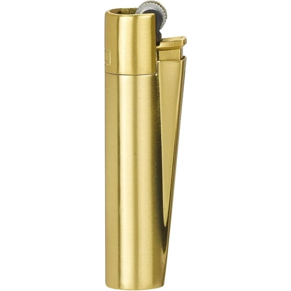 Clipper - Metal Lighter - Iconic Premium Refillable Butane Lighter - Replace Butane, Flint, and Spark Wheel for Unlimited Lights - Long-Lasting Durable Metal Body - 1 Pack - Gold