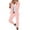 Pink, variant on Elainilye Fashion Women's 2 Piece Suit Set Blazer Pants Long Sleeve Solid Suit Pants Casual Elegant Business Suit Sets,Brown