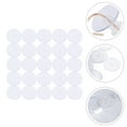 thumbnail image 2 of CIMAXIC 100pcs Practical Earring Safety Backs Plastic Earring Back Stopper Earring Pad,0.39"X0.39"X0.04", 2 of 5