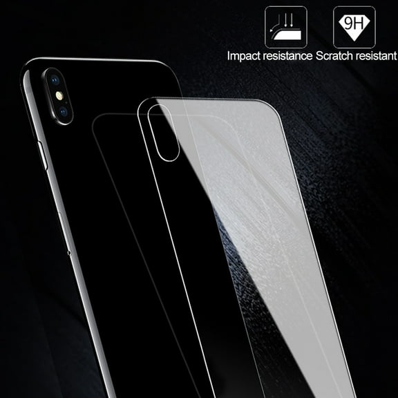 Naierhg Precise Tempered Glass Phone Back Protector for iPhone XS Max/XS/XR/X/7/8 Plus/6,for iPhone X