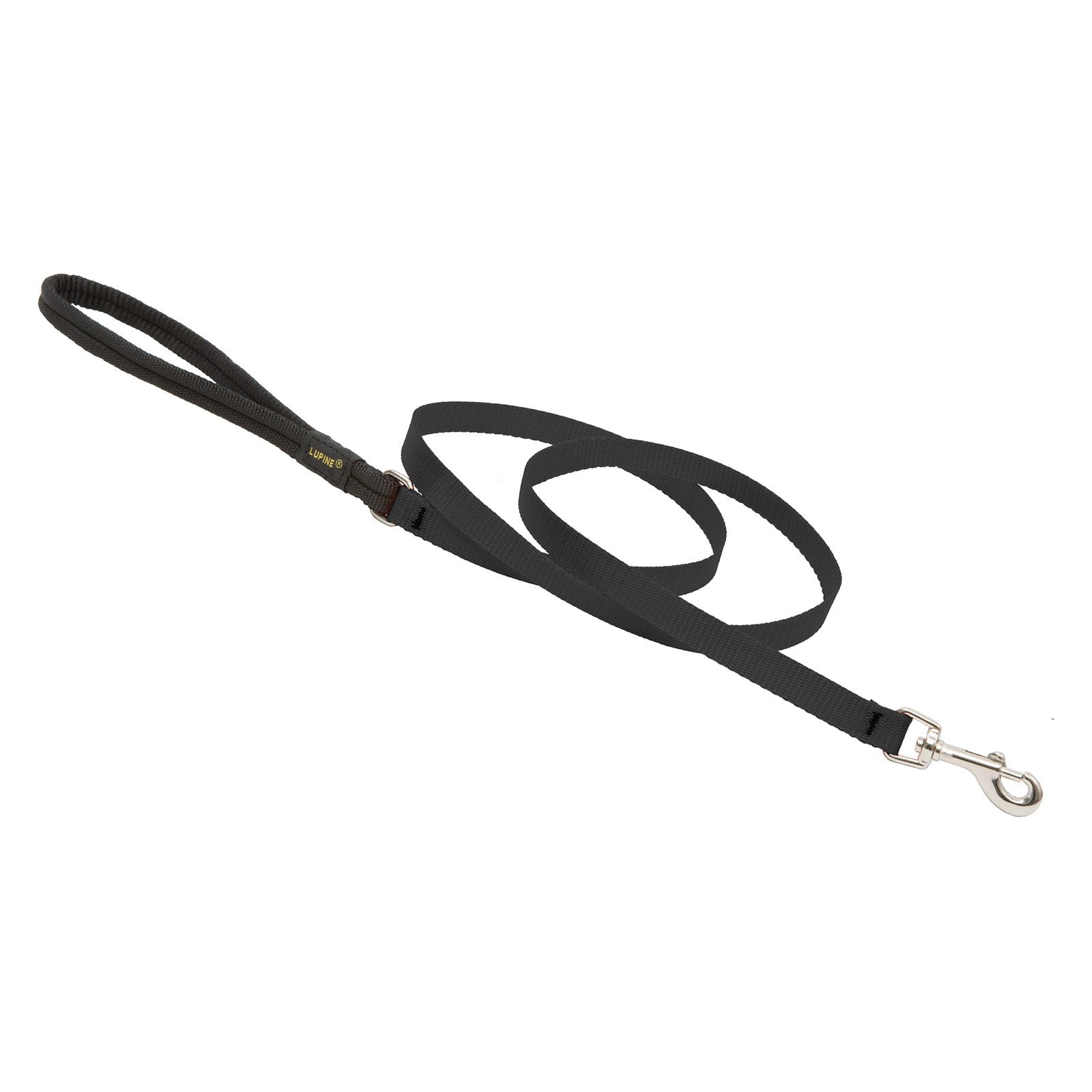 Lupine 27509 Black Nylon Dog Leash, 6'