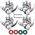 thumbnail image 2 of Anxingo Car Battery Terminal Connectors, Quick Release Disconnect Battery Terminal Clamps for SAE/JIS Type A Posts-4Pack, 2 of 7