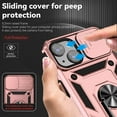 thumbnail image 2 of Dteck Armor Case for iPhone 14 Plus Stand Case with Slide Camera Cover Kickstand Military Grade Shockproof Heavy Duty Protective Magnetic Case for iPhone 14 Plus 6.7-inch,Rosegold, 2 of 8