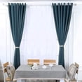 thumbnail image 4 of [Two-Piece] Clip-on Curtain Tiebacks for Window Decoration - Braided Rope Clip-on Curtains with Pearl Buckles, Suitable for Home, Kitchen, and Office Windows, Blackout Sheer, 4 of 4
