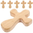 thumbnail image 6 of KAKOWELY 6Pcs Wooden Cross Ornaments 2.6X1.9X0.5In for Praying and Meditating Home Decor, 6 of 8
