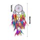 thumbnail image 3 of Colgante atrapasueños para coche | Red de ensueño de cristal y campanilla de viento con plumas de pavo real para la decoración interior del coche, 3 of 6