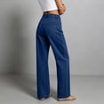 thumbnail image 7 of Nolissa Straight Leg Jeans for Women Mid Rise Wide Leg Jeans Cute Casual Boyfriend Style Denim Pants 2XS-3XL, 7 of 7