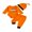 Orange, variant on BemeyourBBs Boy Halloween Clothes Letter Print Romper Elastic Waist Pants and Hat