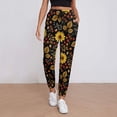 thumbnail image 2 of Women's Sweatpants, Fall Daisy Leaf Baggy Sweatpants Joggers for Women, Fall Outfits for Women 2024 Lounge Yoga Athletic Workout Pants with Pockets, 2 of 7