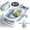 Blue, variant on COOSEYA Collapsible Baby Bathtub with Cushion & Thermometer, Portable Bathing Tub for Newborn to Toddler (Frog/Navy Blue)