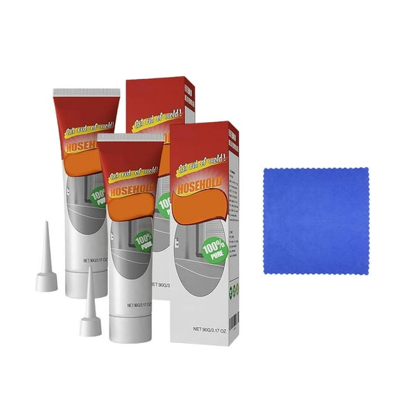 Gel removedor de lechada para baldosas | Limpieza de penetración profunda para baño y cocina | Fórmula segura y no corrosiva | Diseño sin escobillas | Protección duradera | Incluye 1-5 geles + Trapo