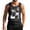 Black, variant on Men's California Palm Tree Graphic Tank Top with 'Enjoy Every Moment of Life' Quote and Sleeveless Muscle Shirt Featuring Vintage Summer Vibes Light Gray S