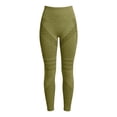 thumbnail image 4 of enyan High Waisted Leggings for Women Seamless Butt Lifting Train Control Anti Cellulite Leggings（Light Green,L）, 4 of 7