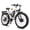 White, variant on KAIJIELAISI Electric Bike for Adults,AWD Ebikes Dual Motor Peak 6000W, 26'' Fat Tire bikes with 52V 26AH Battery Hydraulic Brake ​​Electric Bicycle, 7 Speed Mountain EBike UL 2849.