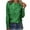 Green, variant on XuJwPNcy Women Sequin Top Crew Neck Long Sleeve Shiny Shirt Sparkly Glitter Party Tops Blouse for Party Club