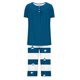 thumbnail image 5 of Sexy Pijama Conjunto para las Mujeres, Cuello Redondo Blusa de Manga Corta Y Pantalones, Traje de Moda Casual, 5 of 9