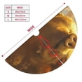 thumbnail image 3 of Lsque Golden Pig Cloud Fantasy Print Christmas Tree Skirt, Tree Skirt with Ties or Velcro, Perfect for Holiday Decorations, Halloween, and New Year-30", 3 of 7