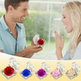 thumbnail image 5 of Preserved Rose Real Forever Rose in Mini Clear Ring Box, Eternal Flower Rose Gifts for Women Mom Girlfriend Grandma, Mothers Day, Anniversary, Valentines, Christmas, Birthday, 5 of 5