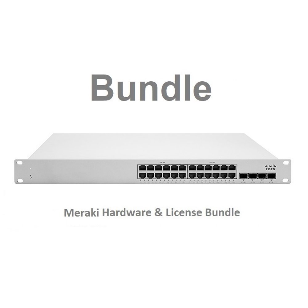 Cisco Meraki MS12024P 24 Port PoE GigE Switch Includes 1 Year Enterprise License