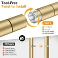 thumbnail image 5 of P4 Plus Rolling Clothes Rack Heavy Duty,Rolling Clothes Rack, Clothing Racks for Hanging Clothes , Free Standing Portable Closet Racks ,Gold, 5 of 10