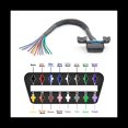 thumbnail image 3 of Universal OBD2 16Pin Female Connector to Open OBD Cable Female Extension Connector Ribbon Interface Adapter,1 x OBD2 16pin Female Connector to Open OBD Cable,Black, 3 of 5