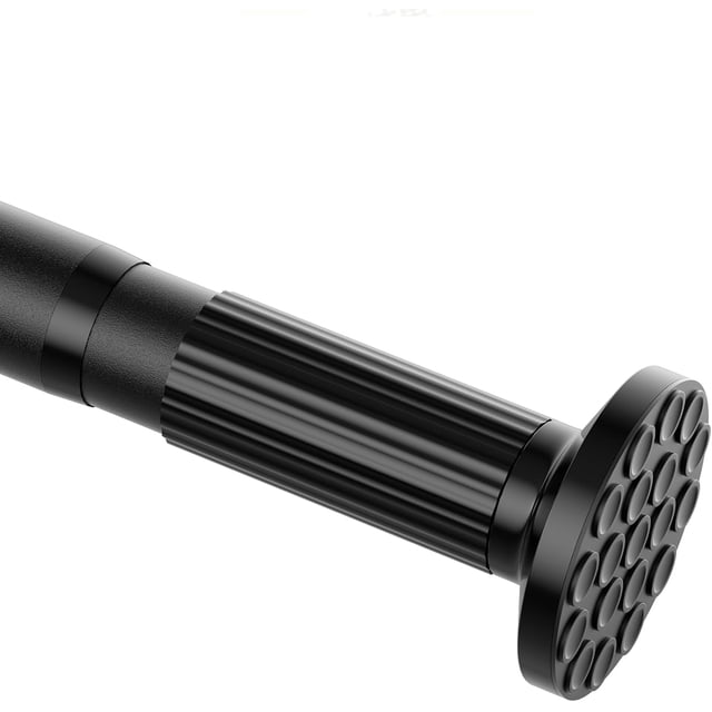 Tringle de Rideau de Douche Extra Longue Sans Perçage, Tringle à Tension 51-168 Pouces, Tringle à Rideau à Tension Réglable pour Garde-Robe, Facile à Installer, Tringle de Garde-Robe en Acier à Haute Teneur en Carbone pour Fenêtres Ou Douche, Noir