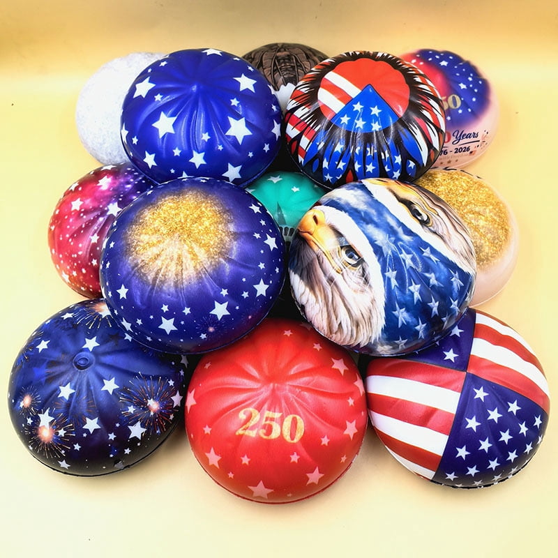 12 Pcs Liberty Dumplings 1776-2026 USA 250 Year Anniversary Dumpling Squishies, Squishy Fidget Fidget Toys for Anxiety Relief, 250 Anniversary USA Giant Glitter Dumplings Box for Adults (Muticolor)