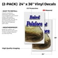 thumbnail image 2 of Baked Potato (2-PACK) 24" x 36" Vinyl Decals | Sign Insert Peel & Stick Decals Stickers Window Signs, 2 of 2
