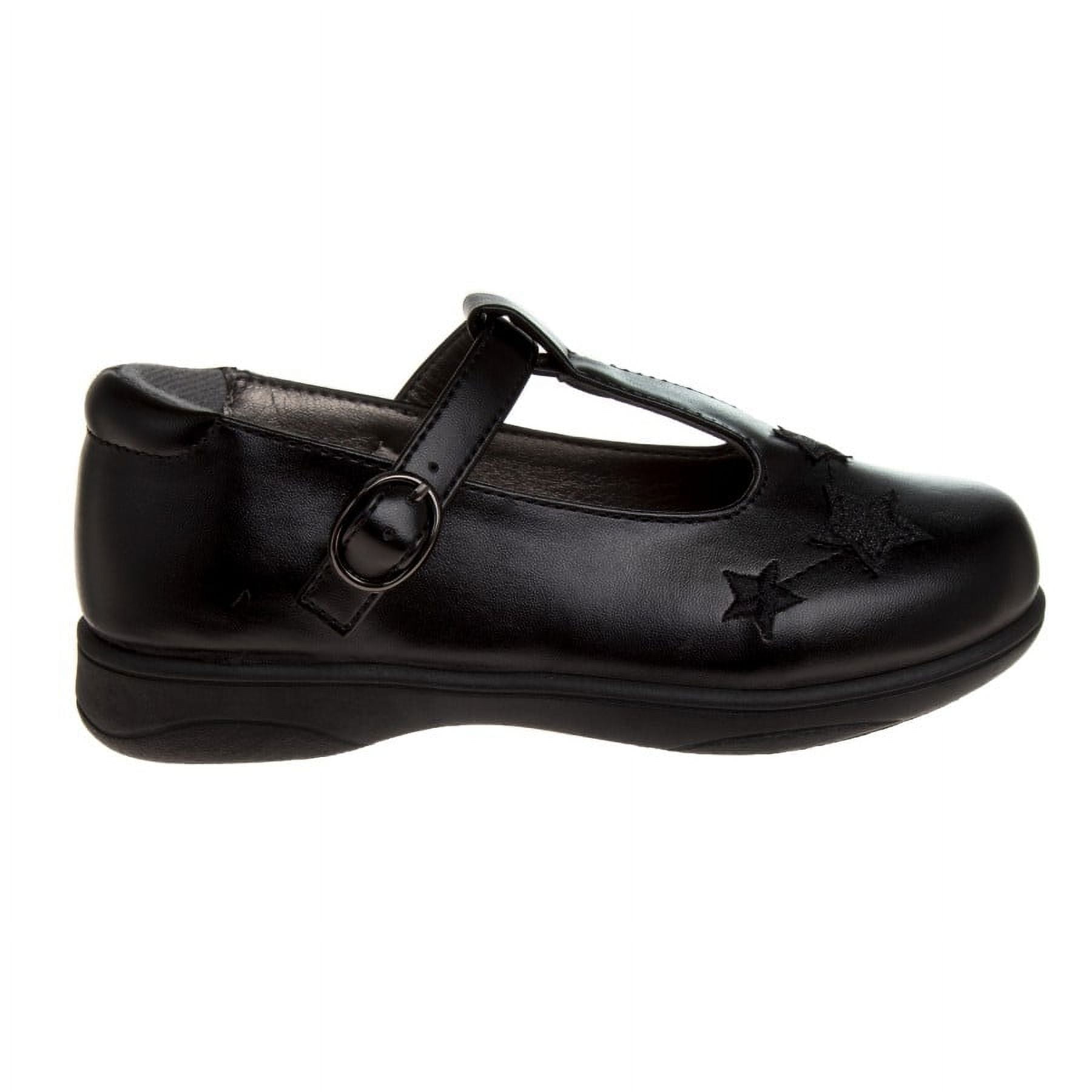 French Toast Little Kids Girls' Faux Leather Buckle School Shoes - Black, Size: 12