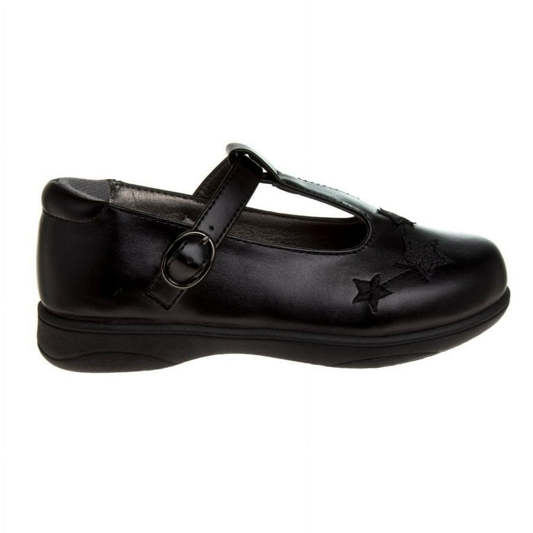 French Toast Little Kids Girls Faux Leather Buckle School Shoes Black Size 2 Walmart