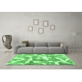 thumbnail image 3 of Ahgly Company Indoor Square Abstract Emerald Green Modern Area Rugs, 7' Square, 3 of 4