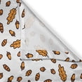 thumbnail image 3 of Acorn Kitchen Curtains, Repetitive Pattern of Cartoon Autumn Nature Branch Leaves Pine Cone, Two Panels Drapes with Rod Pocket Room Decor, 55" X 45", Marigold Ginger and White, by Ambesonne, 3 of 3